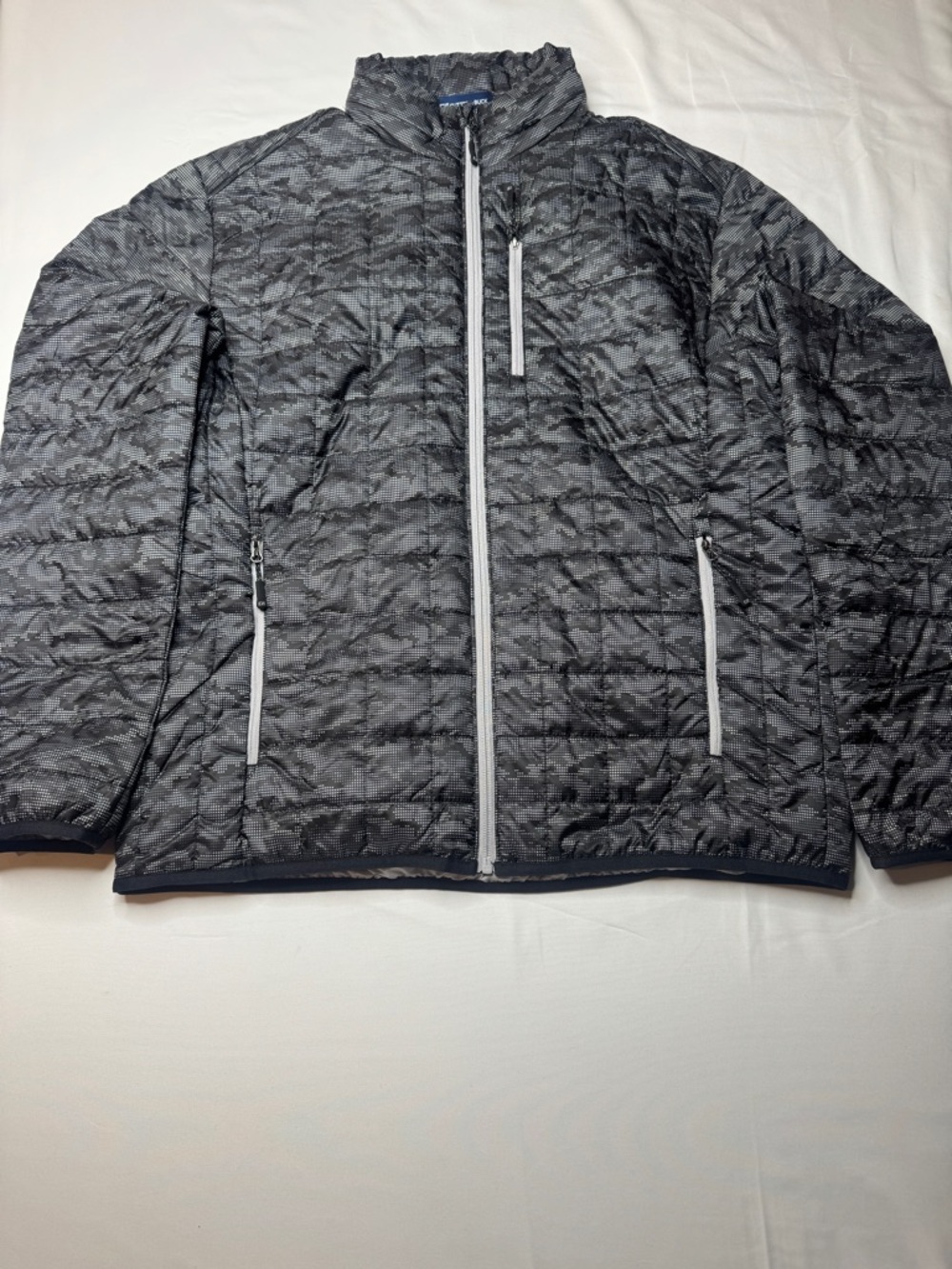 NWT Cutter & Buck WeatherTec PrimaLoft Puffer Jacket Camo Black Men's L